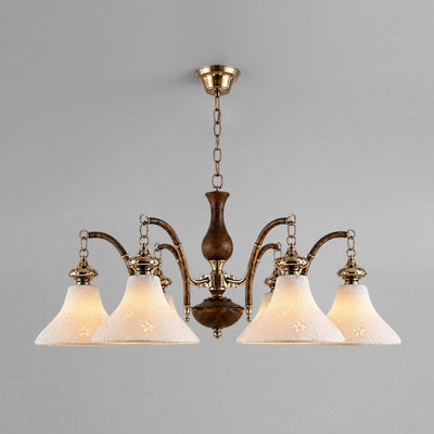 Hawthorne Floral Glass Chandelier