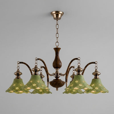 Hawthorne Floral Glass Chandelier