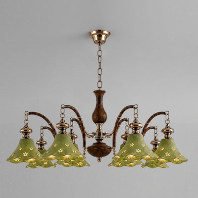 Hawthorne Floral Glass Chandelier