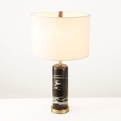 Katherine Modern Marble Table Lamp - Neutral Decor