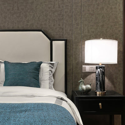 Katherine Modern Marble Table Lamp - Neutral Decor