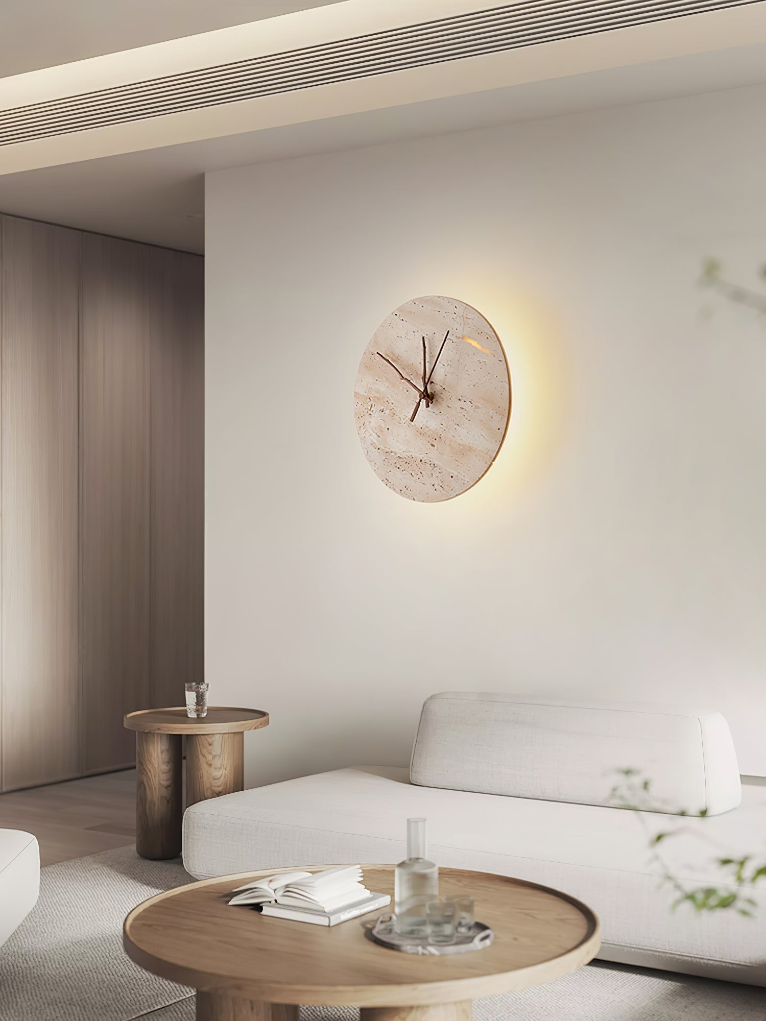 Nororielle Minimalist Travertine Wall Light