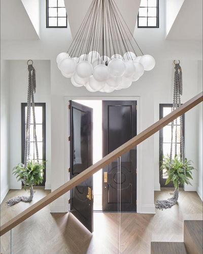 Eiririra Chandelier Bubble Frosted Glass