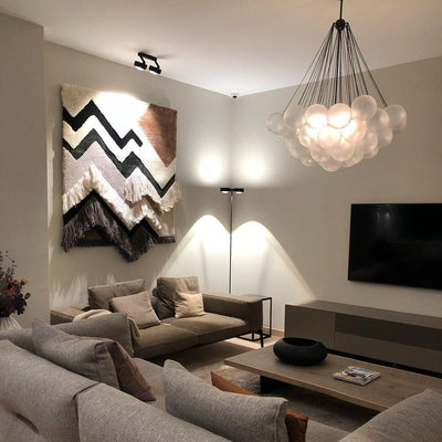 Eiririra Chandelier Bubble Frosted Glass