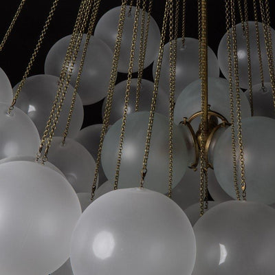 Eiririra Chandelier Bubble Frosted Glass