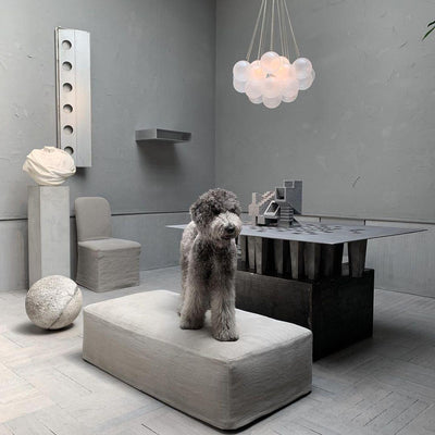 Eiririra Chandelier Bubble Frosted Glass