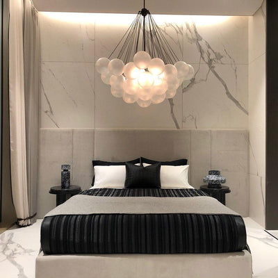 Eiririra Chandelier Bubble Frosted Glass