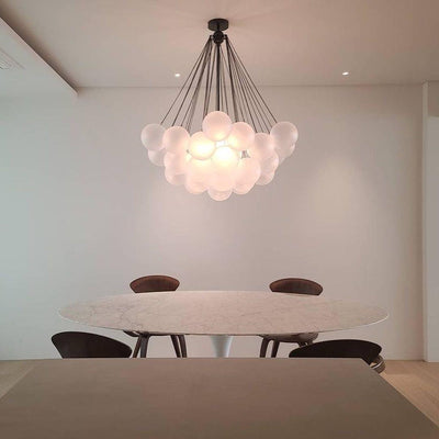 Eiririra Chandelier Bubble Frosted Glass
