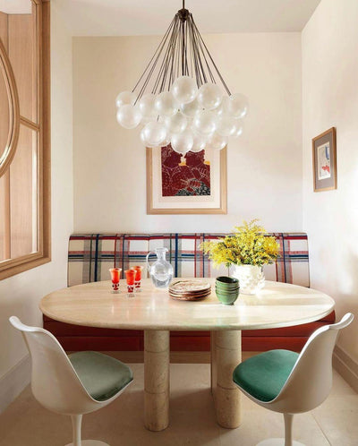 Eiririra Chandelier Bubble Frosted Glass