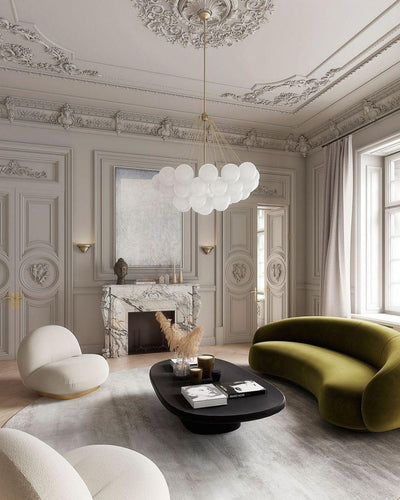 Eiririra Chandelier Bubble Frosted Glass