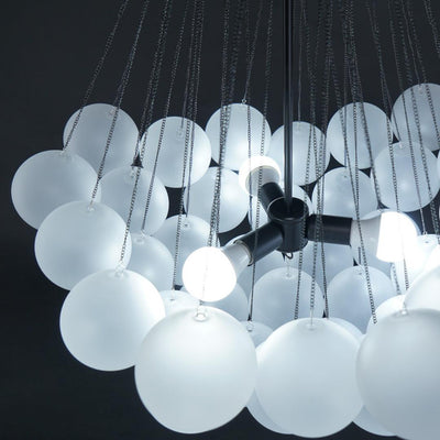 Eiririra Chandelier Bubble Frosted Glass