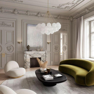 Eiririra Chandelier Bubble Frosted Glass