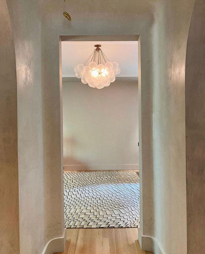 Eiririra Chandelier Bubble Frosted Glass