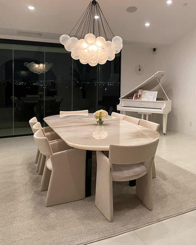 Eiririra Chandelier Bubble Frosted Glass