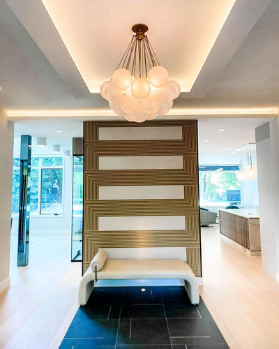 Eiririra Chandelier Bubble Frosted Glass