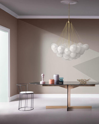 Eiririra Chandelier Bubble Frosted Glass