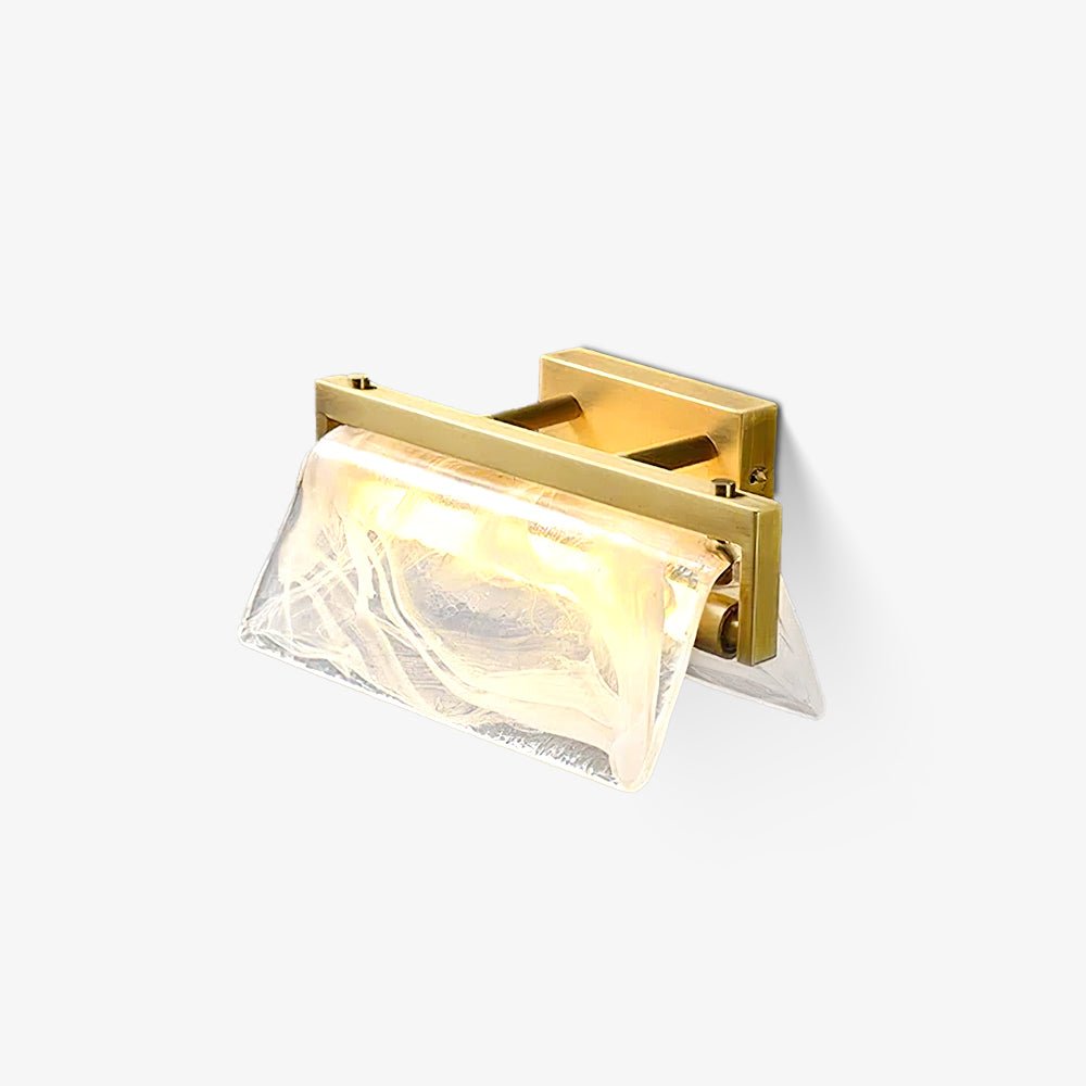 Dir Nordic Art Cloud Fog Brass Glass Wall Lamp