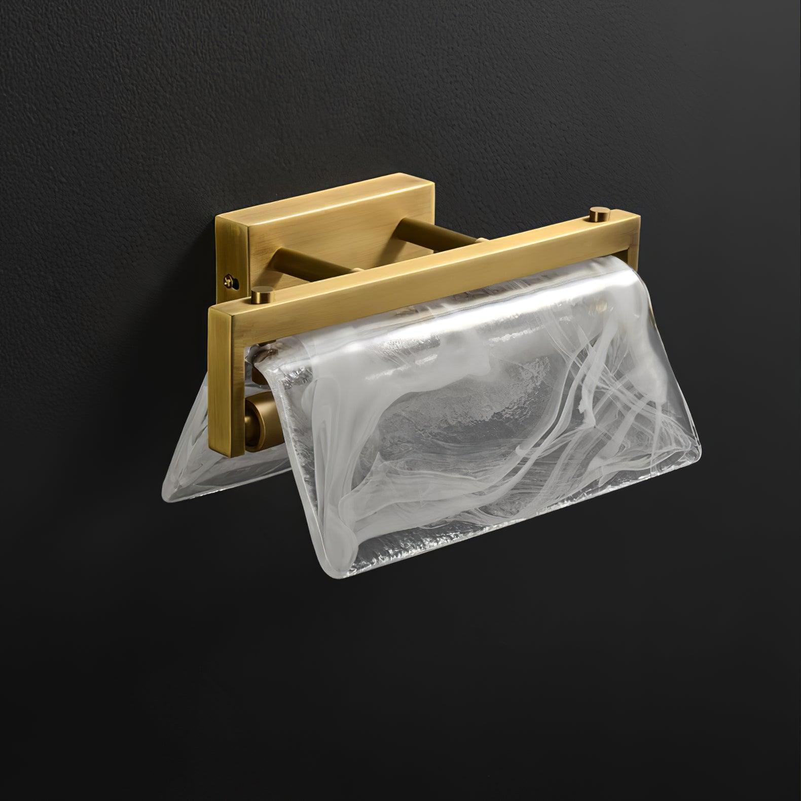 Dir Nordic Art Cloud Fog Brass Glass Wall Lamp