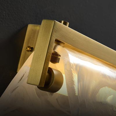 Dir Nordic Art Cloud Fog Brass Glass Wall Lamp