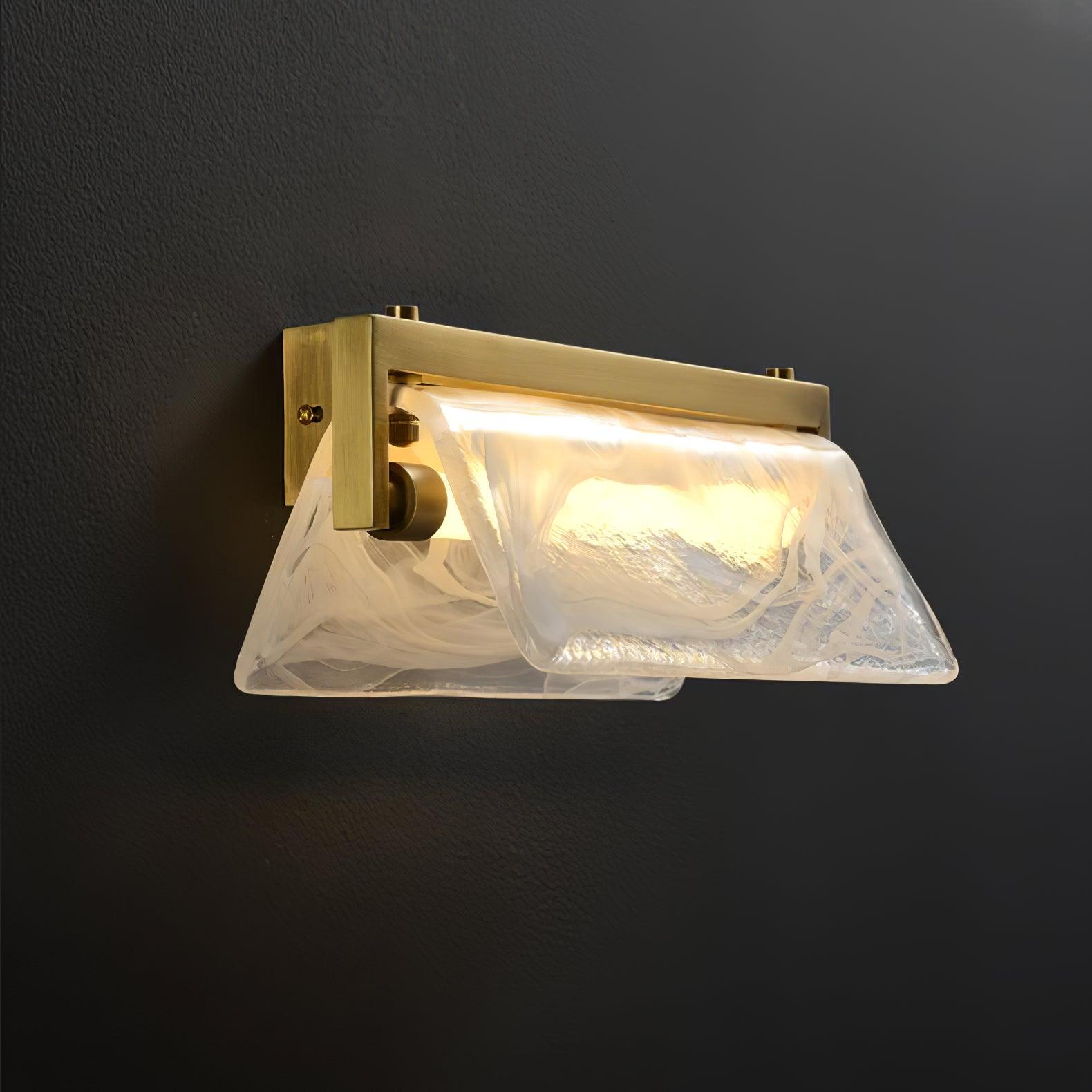 Dir Nordic Art Cloud Fog Brass Glass Wall Lamp
