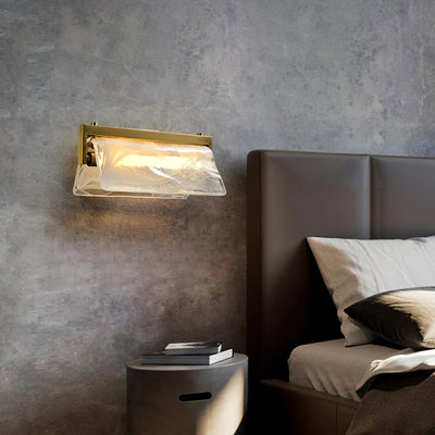 Dir Nordic Art Cloud Fog Brass Glass Wall Lamp