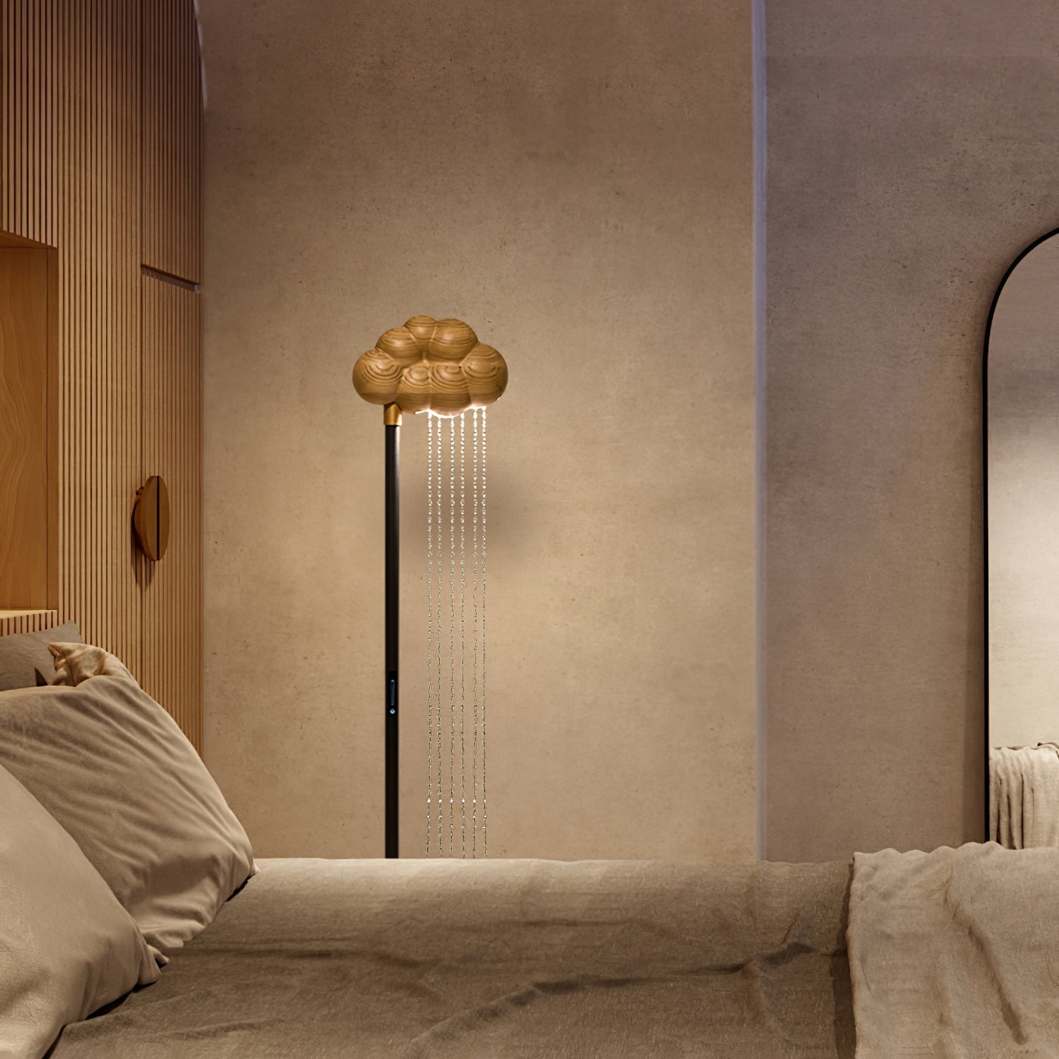 Orinyra Cloud-shaped Bronze Floor Lamp