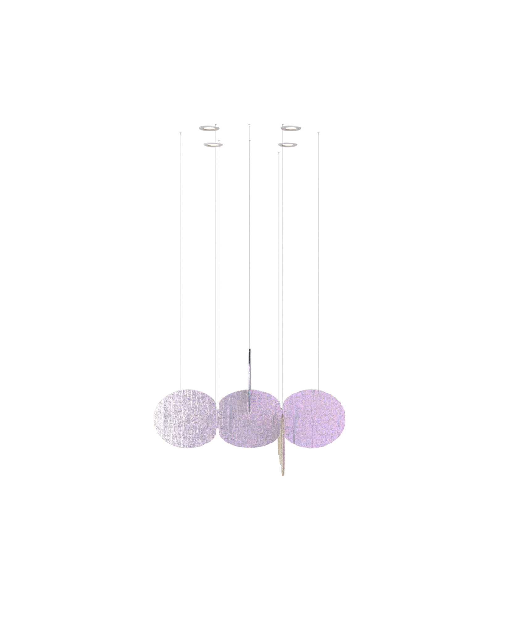 Nimbus Clouds Iridescent Disc Chandelier