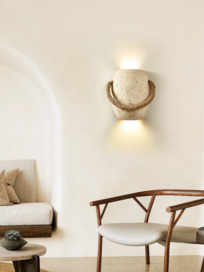 Coastal Rope Stone Wall Sconce