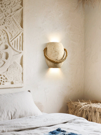 Coastal Rope Stone Wall Sconce