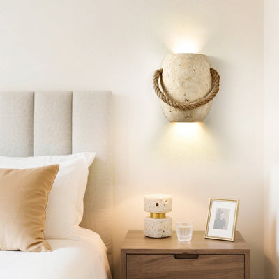 Coastal Rope Stone Wall Sconce