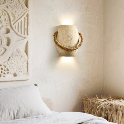 Coastal Rope Stone Wall Sconce
