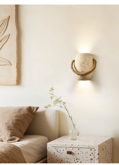Coastal Rope Stone Wall Sconce