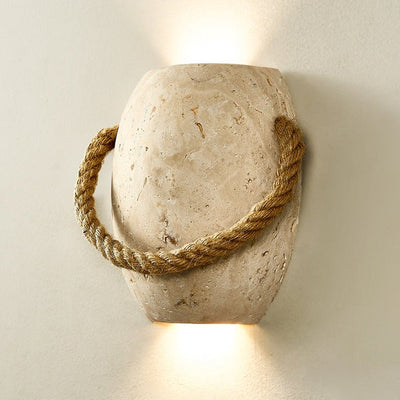 Coastal Rope Stone Wall Sconce