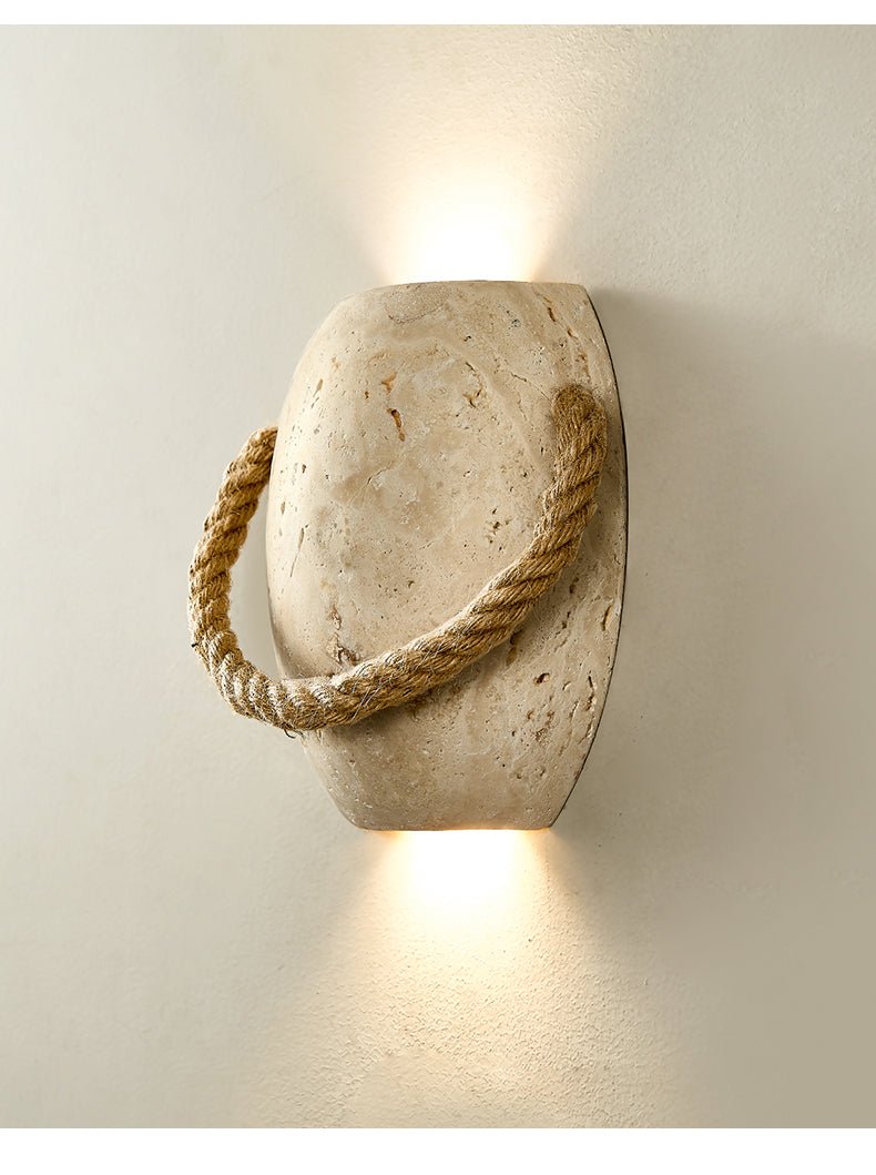 Coastal Rope Stone Wall Sconce