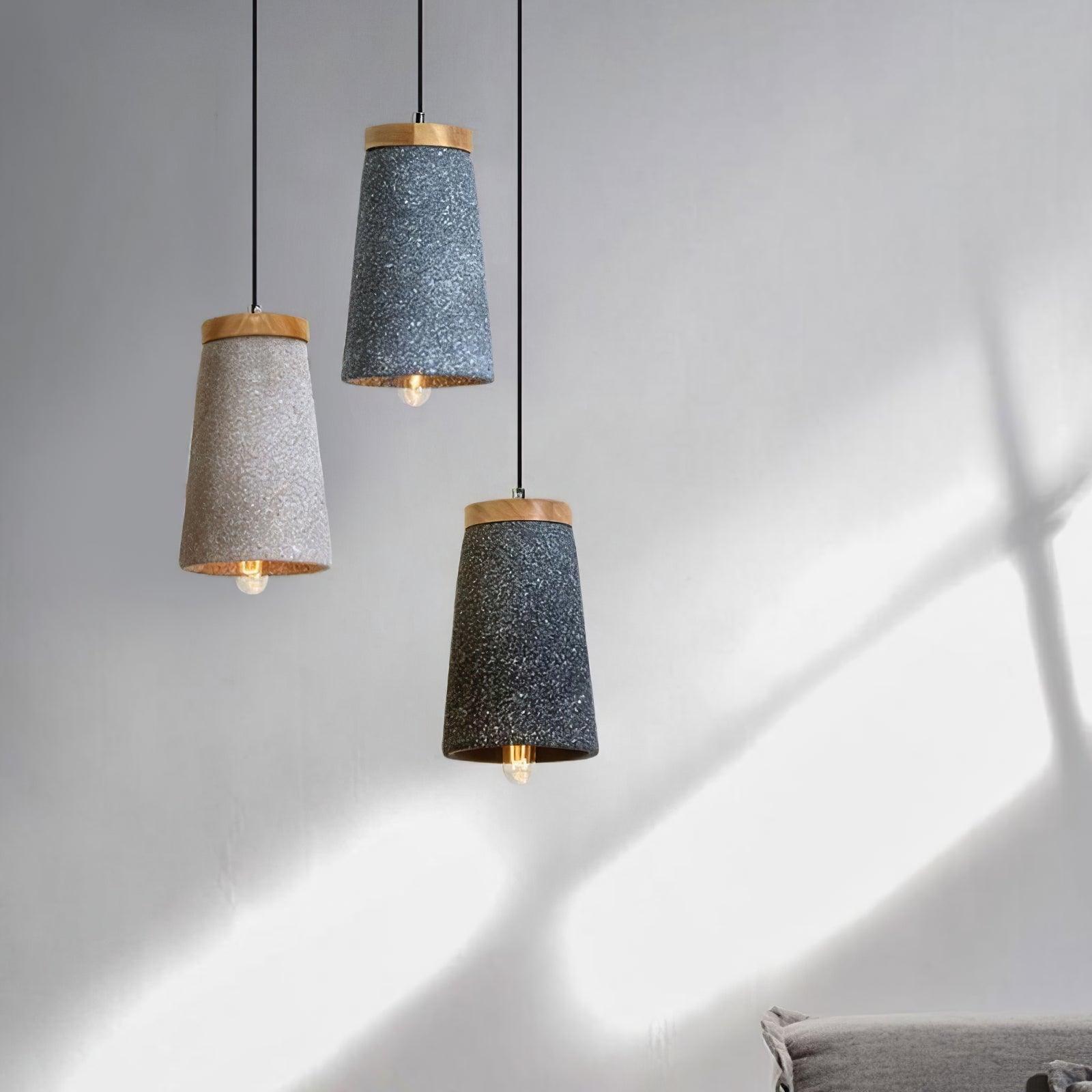 Sylinelia Wood Cement Pendant Light