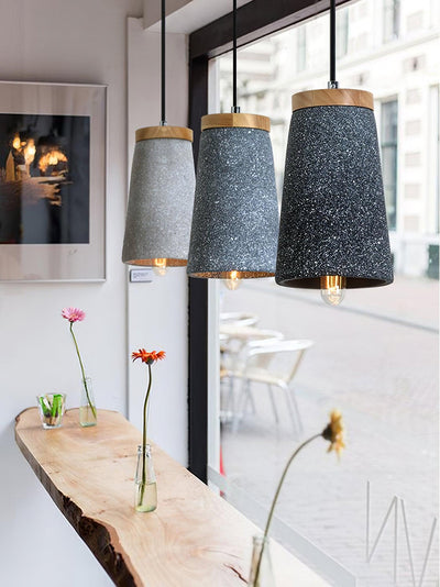 Sylinelia Wood Cement Pendant Light