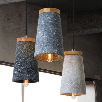 Sylinelia Wood Cement Pendant Light