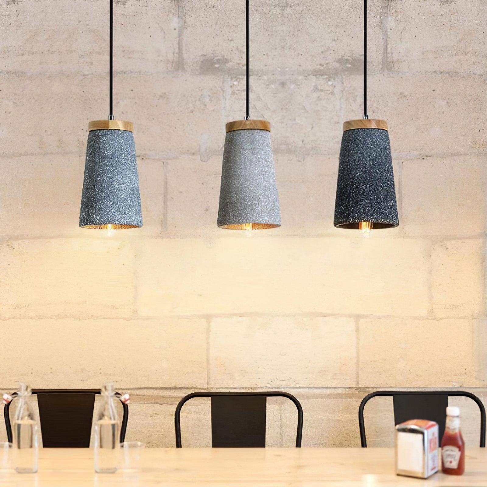 Sylinelia Wood Cement Pendant Light