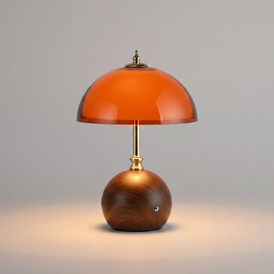Hartwell Wood Grain Rechargeable Table Lamp