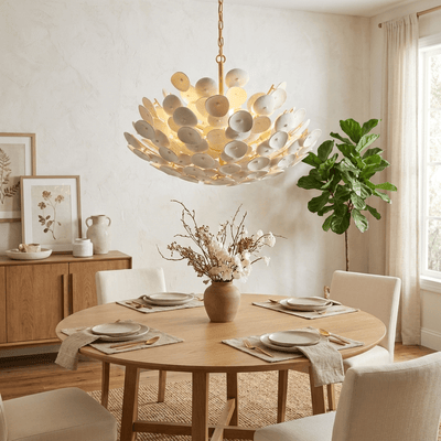 Coconut Disc Chandelier