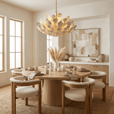 Coconut Disc Chandelier
