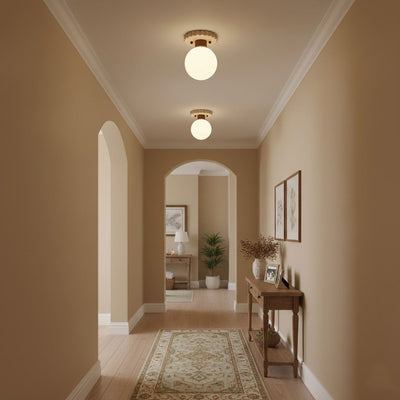 Terieel Cogstone Orb Ceiling Lamp