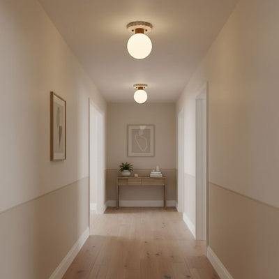 Terieel Cogstone Orb Ceiling Lamp