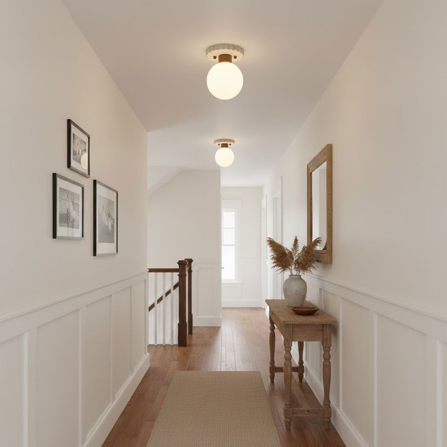 Terieel Cogstone Orb Ceiling Lamp