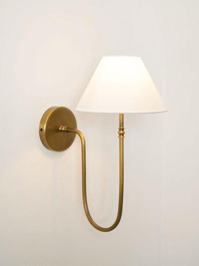 Devenq Vintage Industrial Fabric Wall Light