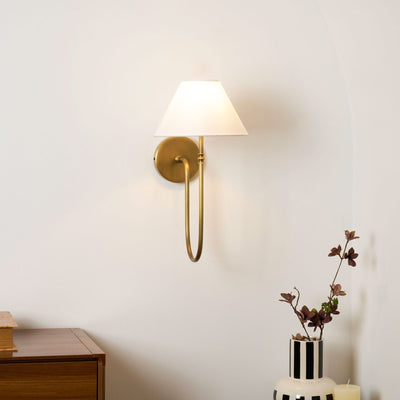 Devenq Vintage Industrial Fabric Wall Light