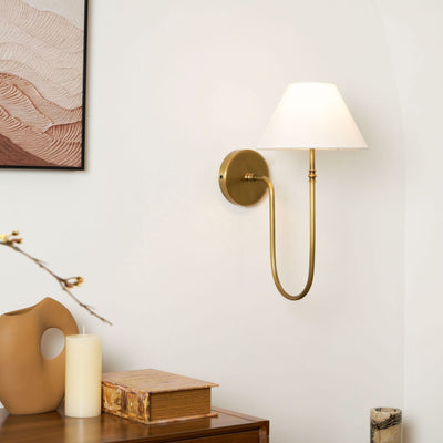 Devenq Vintage Industrial Fabric Wall Light