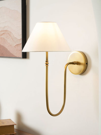 Devenq Vintage Industrial Fabric Wall Light