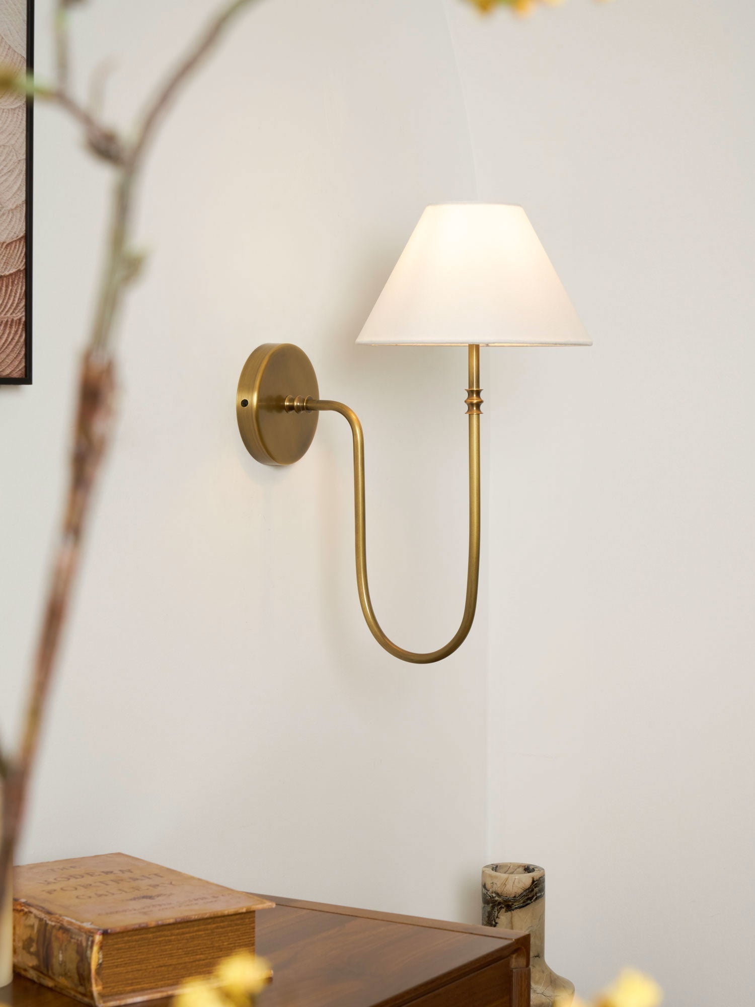 Devenq Vintage Industrial Fabric Wall Light