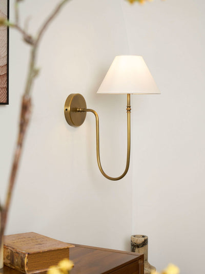 Devenq Vintage Industrial Fabric Wall Light
